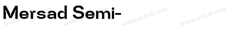 Mersad Semi字体转换